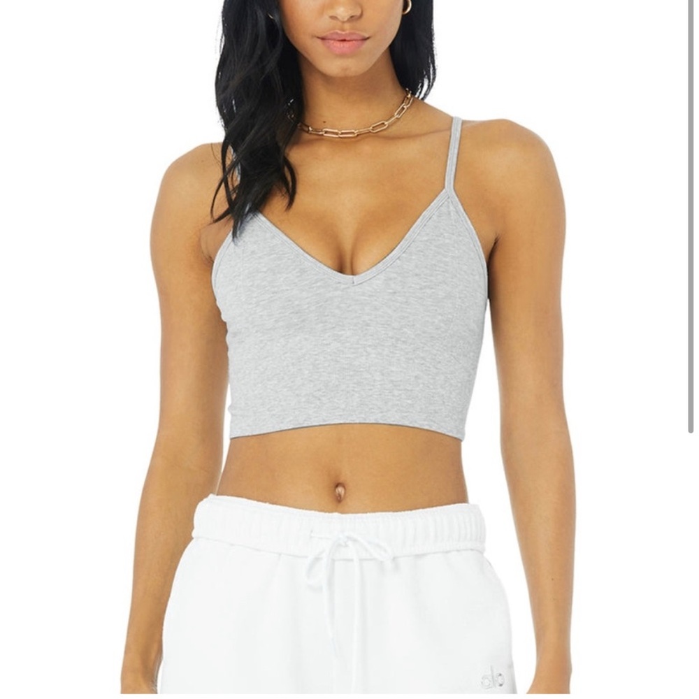 Alo yoga SMALL seamless Delight bralette in grey